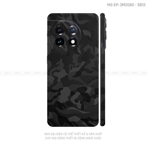 Dán Skin Oneplus Ace Series Vân Camo Đen | SB12