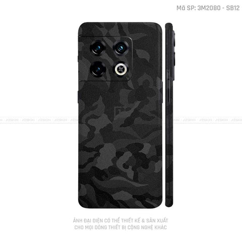 Dán Skin Oneplus 10 Series Vân Camo Đen | SB12