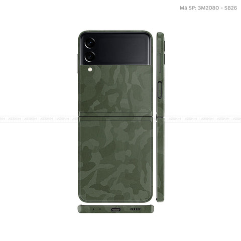 Dán Skin Galaxy Zflip4 Vân Camo Xanh | SB26