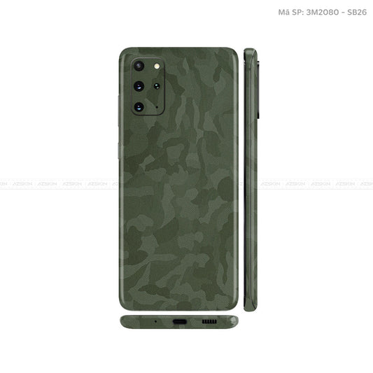 Dán Skin 3M Galaxy S20 Series Vân Camo Xanh | SB26