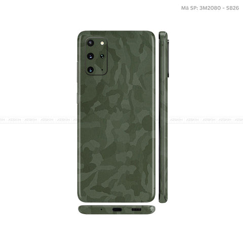 Dán Skin 3M Galaxy S20 Series Vân Camo Xanh | SB26