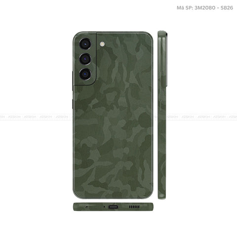 Dán Skin Galaxy S22 Series Vân Camo Xanh | SB26