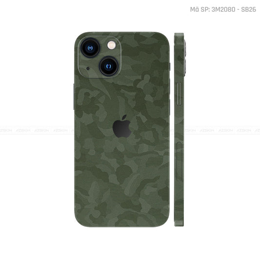 Dán Skin IPhone 14 Series Vân Camo Xanh | 3M208-SB26
