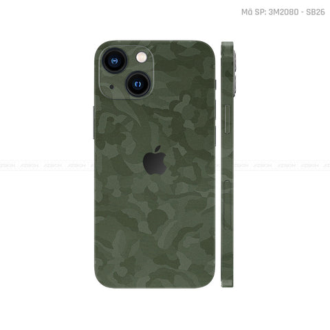 Dán Skin IPhone 13 Series Vân Camo Xanh | 3M2080-SB26