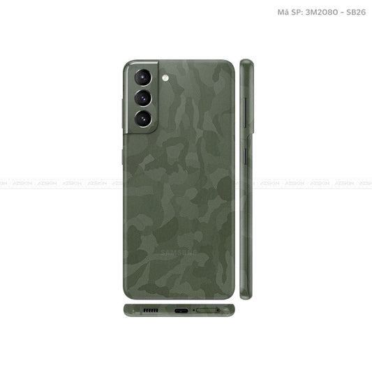 Dán Skin Galaxy S21 Series Vân Camo Green | SB26
