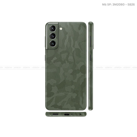 Dán Skin Galaxy S21 Series Vân Camo Green | SB26
