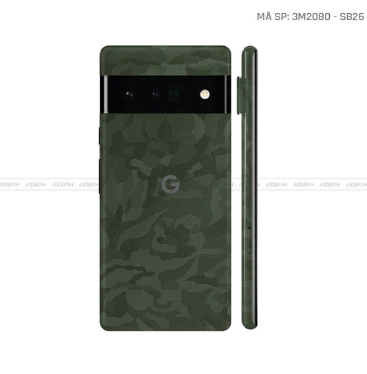 Dán Skin Google Pixel 6 Series Vân Camo Xanh | SB26