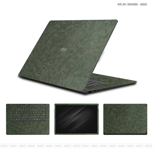 Dán Skin Laptop Xiaomi Màu Green Camo | MX26