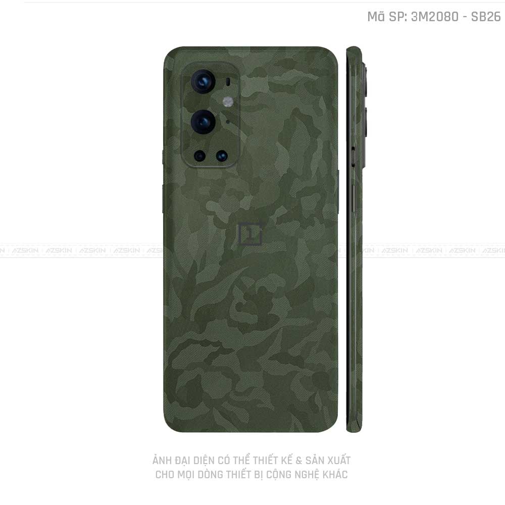 Dán Skin 3M/Oracal Oneplus 8/9 Series Vân Camo Xanh | 3M2080-SB26