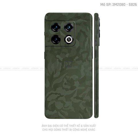 Dán Skin Oneplus 10 Series Vân Camo Xanh | SB26