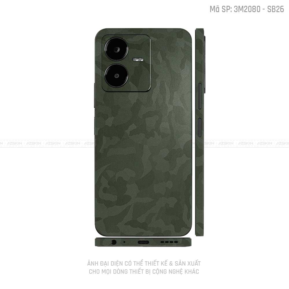 Dán Skin Vivo Y Series Vân Camo Xanh | SB26