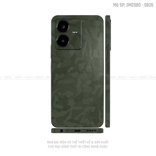 Dán Skin Vivo Y Series Vân Camo Xanh | SB26