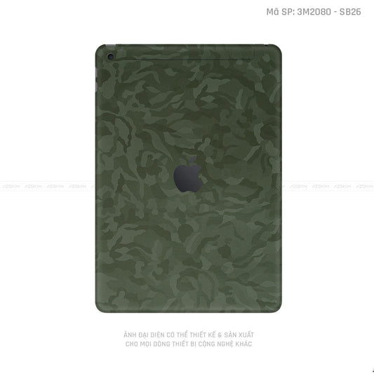 Dán Skin 3M/Oracal IPad Gen Series Vân Camo Xanh | 3M2080-SB26