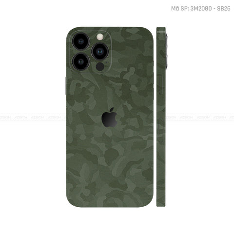 Dán Skin IPhone 15 Series Vân Matrix Green | SB26