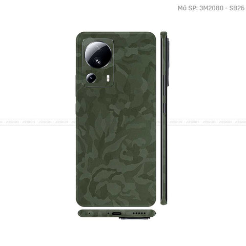 Dán Skin Xiaomi 13 Series Màu Camo Xanh | SB26