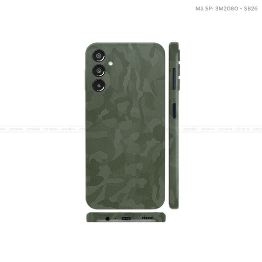 Dán Skin 3M/ Oracal Galaxy A Series Vân Camo Green | SB26