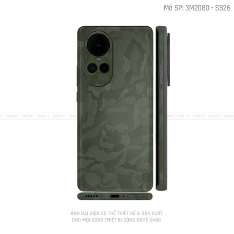 Dán Skin Điện Thoại OPPO Reno Series Vân Camo Xanh | SB26