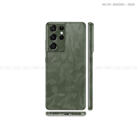 Dán Skin Galaxy S21 Series Vân Camo Green | SB26