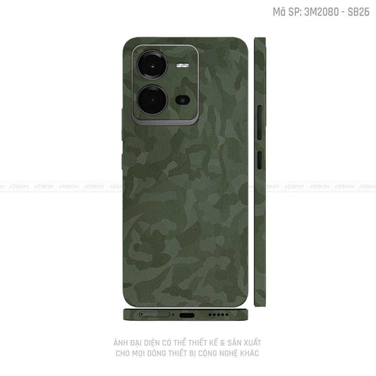 Dán Skin Vivo V Series Vân Camo Xanh | SB26