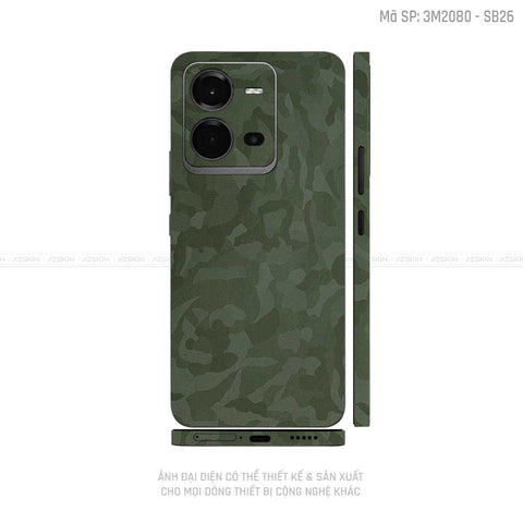 Dán Skin Vivo V Series Vân Camo Xanh | SB26