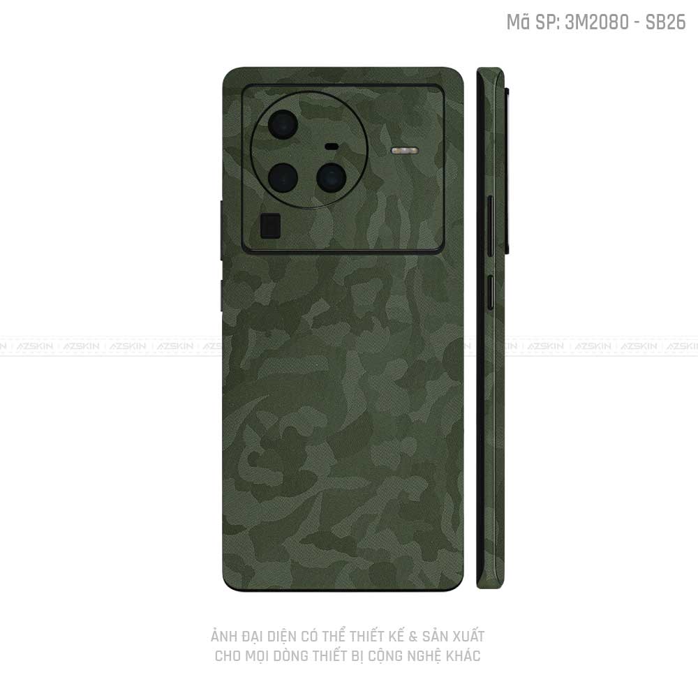 Dán Skin Vivo X Series Vân Camo Xanh | SB26