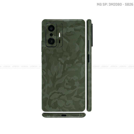 Dán Skin Xiaomi 11 Series Màu Camo Xanh | SB26