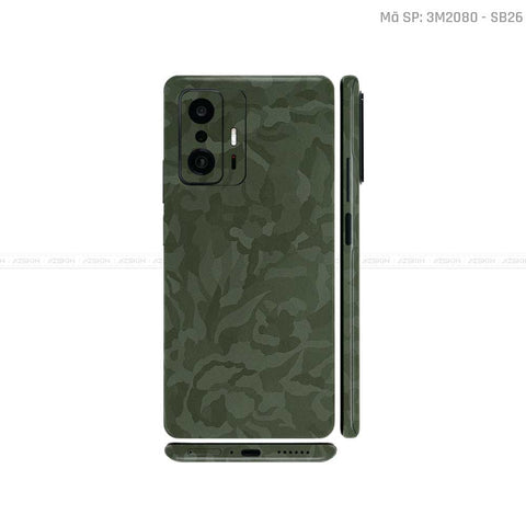 Dán Skin Xiaomi 11 Series Màu Camo Xanh | SB26