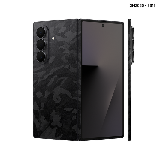 Dán Skin 3M Galaxy Z Fold 7 Vân Camo Black | SB12