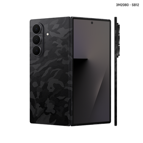 Dán Skin 3M Galaxy Z Fold 7 Vân Camo Black | SB12