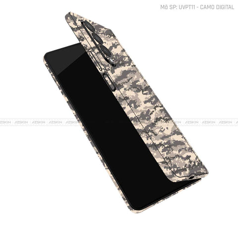 Dán Skin Galaxy Z Fold4 Vân Nổi Camo Digital Xa Mạc | UVPT11