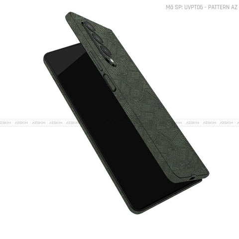 Dán Skin Galaxy Z Fold3 Vân Pattern AZ Xanh | UVPT06