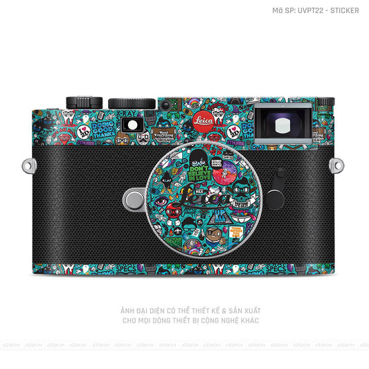 Dán Skin Máy Ảnh Leica Vân Nổi Sticker 03 | UVPT22