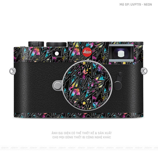 Dán Skin Máy Ảnh Leica Vân Nổi Neon 01 | UVPT19