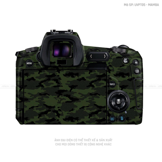 Dán Skin Máy Ảnh Canon Vân Nổi Camo Urban Green | UVPT08