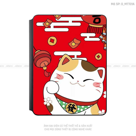 Dán Skin Magic Keyboard Hình Mèo Thần Tài | D_MTT01A