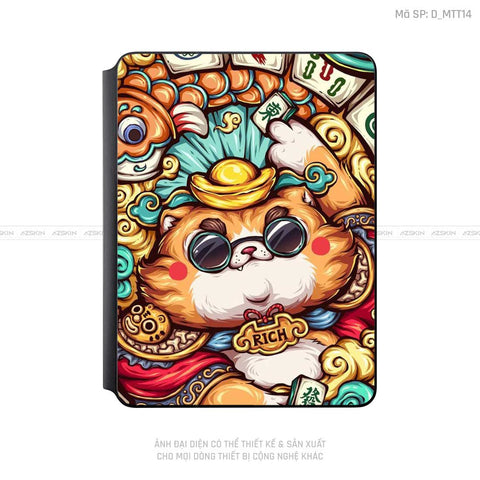 Dán Skin Magic Keyboard Hình Mèo Thần Tài | D_MTT14