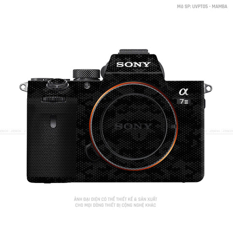 Dán Skin Máy Ảnh Sony Vân Mamba Đen | UVPT05