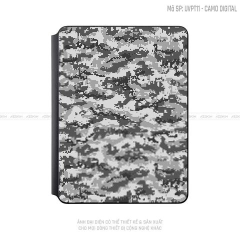 Dán Skin Magic Keyboard Vân Camo Digital Xám | UVPT11