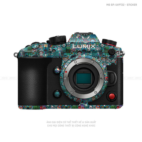 Dán Skin Máy Ảnh Lumix Vân Nổi Sticker 03 | UVPT22