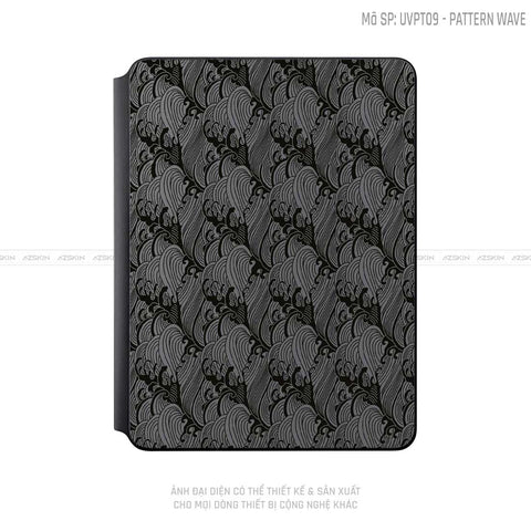Dán Skin Magic Keyboard Vân Pattern Wave Xám | UVPT09