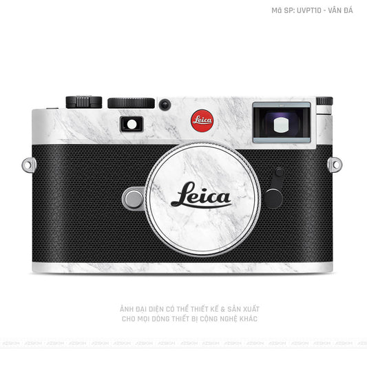 Dán Skin Máy Ảnh Leica Vân Đá Trắng | UVPT10