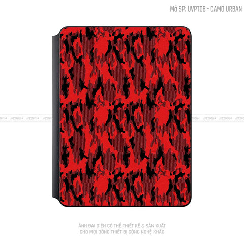 Dán Skin Magic Keyboard Vân Camo Urban Đỏ | UVPT08