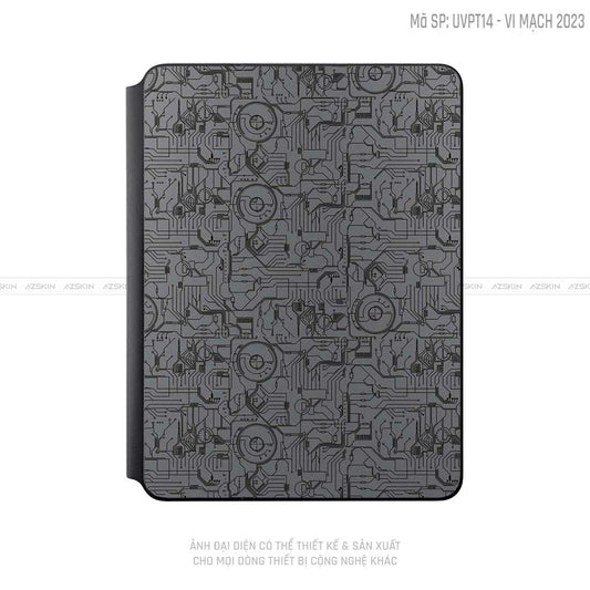 Dán Skin Magic Keyboard Vân Vi Mạch 2023 Xám | UVPT14