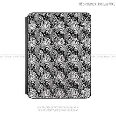 Dán Skin Magic Keyboard Vân Pattern Wave Trắng | UVPT09