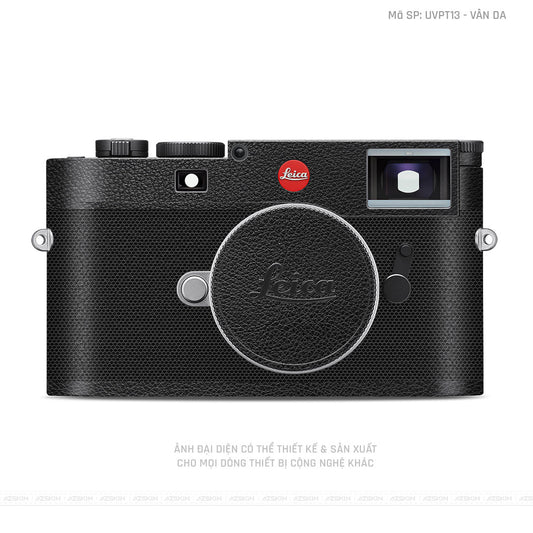 Dán Skin Máy Ảnh Leica Vân Da Đen | UVPT13