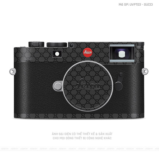 Dán Skin Máy Ảnh Leica Vân Nổi Pattern Gucci | UVPT03