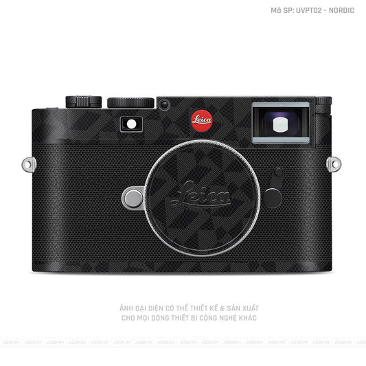Dán Skin Máy Ảnh Leica Vân Nổi Nordic Đen | UVPT02