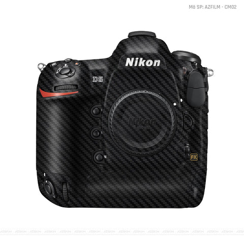 Dán Skin Máy Ảnh Nikon Vân Carbon Đen | AZFILM - CA01