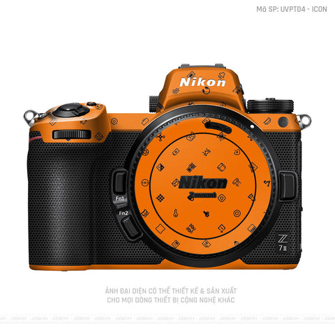 Dán Skin Máy Ảnh Nikon Vân Nổi Pattern Icon Cam | UVPT04