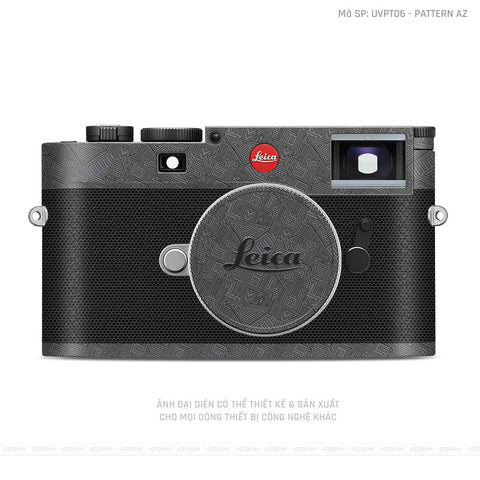 Dán Skin Máy Ảnh Leica Vân Pattern AZ Xám | UVPT06